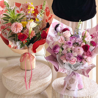 Papier d'emballage pour fleurs coréen, imperméable, pour bouquets floraux, feuilles de papier d'emballage pour fleuristes, emballage cadeau en gros