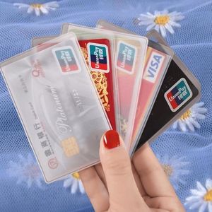 Transparent Frosted Id <b>Card</b> Sleeve 4 Inch Demagnetized <b>Credit</b> <b>Card</b> <b>Protector</b> Anti Peeping For Everyday Use - Product Image 1