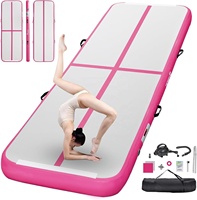 Tapis de gymnastique gonflable pour l'entraînement, épaisseur 4/8 pouces, pistes de gymnastique pour la maison