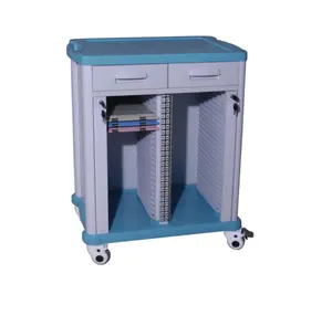 Modern Design Metal Hospital Furniture AB-022 Commercial Medical Equipment Trolley for Case History Storage in Hospitals