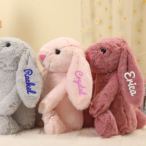 Peluche lapin brodée Etsy à longues oreilles et grande bouche, rembourrée en coton PP, hauteur 31cm-50cm, compagnon de sommeil - Product Image 2