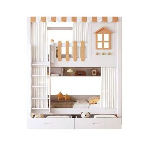 <span class=keywords><strong>Lit</strong></span> <span class=keywords><strong>superposé</strong></span> <span class=keywords><strong>en</strong></span> bois pour enfants de style europé<span class=keywords><strong>en</strong></span>, design château de princesse, maison dans les arbres, <span class=keywords><strong>lit</strong></span> mezzanine <span class=keywords><strong>en</strong></span> forme de maison - Product Image 4
