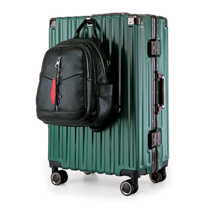 Valise de voyage silencieuse à roues universelles, cadre <span class=keywords><strong>en</strong></span> aluminium, grande capacité 20 22 24 26 pouces, avec mot de passe, vente <span class=keywords><strong>en</strong></span> gros - Product Image 2