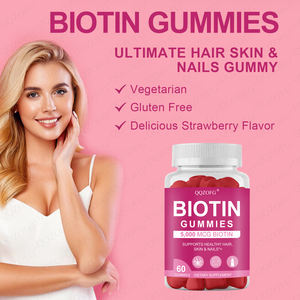 Gomitas de Biotina con Etiqueta Personalizada, <span class=keywords><strong>500</strong></span> <span class=keywords><strong>MCG</strong></span> de Biotina con Aceite de Coco Puro, Apoya la Salud del Cabello, la Piel y las Uñas, 60 Unidades - Product Image 4
