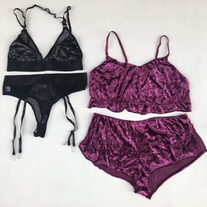 Deep Love Embroidery <strong>Mini</strong> Skirt Metal Chain Lace See Through Women Nightgowns Sexy Lingerie <strong>Bra</strong> and <strong>Panty</strong> Beige <strong>Set</strong> for Women - Product Image 2