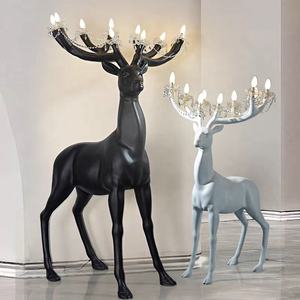Designer italien moderne créatif cerf noël orignal atmosphère décoration salon extérieur grandes sculptures d'animaux - Product Image 2