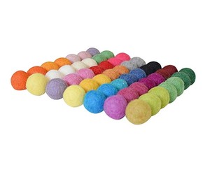 Bricolage artisanat 50mm boules de laine faites à la main 5cm <span class=keywords><strong>pompons</strong></span> en feutre de laine pour le festival - Product Image 6