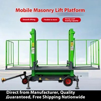 Ascenseur à ciseaux industriel de grande hauteur levage de marchandises électriques ascenseur de fret vertical nouvel entrepôt hydraulique Rail de guidage cargaison