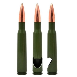 Ouvre-bouteille en métal en forme de balle calibre 50 - Noir/Vert/Doré - Product Image 3