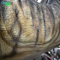 Terrain de jeu extérieur Gecai Modèle animatronique motorisé mécanique Dinosaures Factory Taille réelle T-rex pour parc à thème