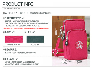 Unisex <strong>Mobile</strong> Phone Coin Purse Hanging Neck Wrist <strong>Bag</strong> Running Vertical Mini Women's Messenger <strong>Bag</strong> - Product Image 3