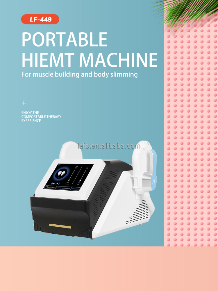 portable Non-invasive 2 handles 4 handles muscle stimulator hiemt device / HIEMT Machine pelvic cushion