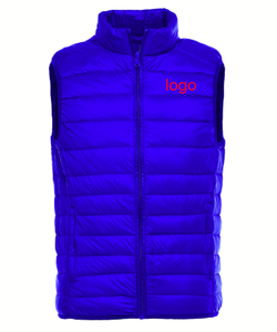 <span class=keywords><strong>Giacca</strong></span> con Logo personalizzato all'ingrosso piumino Casual leggero invernale caldo gilet nero in poliestere uomo <span class=keywords><strong>senza</strong></span> cappuccio gilet formale - Product Image 3