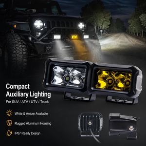 <span class=keywords><strong>Mini</strong></span> projecteur de travail LED 2,5 pouces 7W 12-32V <span class=keywords><strong>OSRAM</strong></span> P8 Blanc Ambre Faisceau Concentré et Diffusé pour Moto VTT SUV Camion - Product Image 2