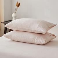Vente en gros d'ensembles de linge de lit certifié Oekotex français 170 gsm ensemble de housse de couette en lin biologique lavé à la pierre d'hôtel de luxe