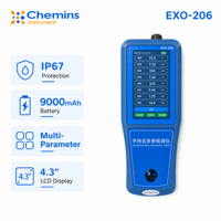 Analyseur de qualité de l'eau multiparamètres portable EXO-206, IP67, écran LCD 4,3 pouces, prend en charge jusqu'à 7 paramètres pour les tests sur le terrain