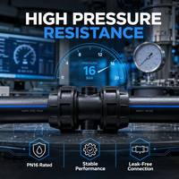 Tuyau d'eau en HDPE DN75 DN250 DN600, tuyau en PE, tuyau en plastique pour système de drainage du gaz