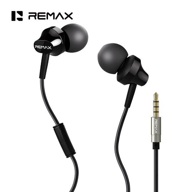 REMAX RM-501 Wired Earphones 10mm Dynamic Driver 3.5mm HiFi Panoramic Surround Tangle-Free In-Ear Headphones for Phone Laptop