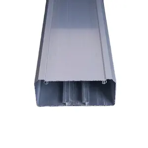 OEM ODM 2 Division skirting duct for Small to Medium Projects Silver Aluminium Cable Channel