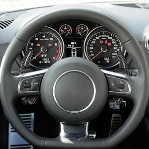 Embellecedor <span class=keywords><strong>Interior</strong></span> de Coche ES, Accesorios de <span class=keywords><strong>Interior</strong></span> de Coche, Levas de Cambio para Volante para <span class=keywords><strong>Leon</strong></span> <span class=keywords><strong>Cupra</strong></span> MK3, Piezas de Coche en Fibra de Carbono - Product Image 2