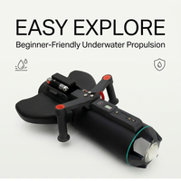 Propulseur de plongée subaquatique à double poignée avec écran LED et support pour caméra d'action, idéal pour la plongée avec tuba – Vente directe usine