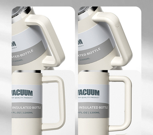 Taza personalizada de 40 onzas con asa, taza de viaje de acero inoxidable, vaso utilizado para tazas de agua de coche con asa - Product Image 4