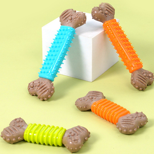 Yıkılmaz interaktif köpek oyuncak dayanıklı TPR kauçuk plastik yenilik karikatür stilleri kemik şekillendirme ses oyuncak çiğnemek oyuncak - Product Image 6