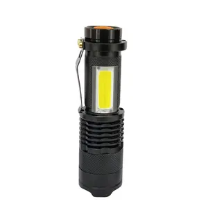 Aluminum Alloy High Quality Led torch Flashlight AA Torch Dry Battery COB Mini Flashlight