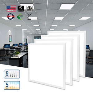 50W LED Panel <b>Light</b> US Stock 2x2 2x4 Flush Mount <b>Ceiling</b> Fixture 5CCT 5Power Adjustable DLC UL <b>Office</b> Commercial Lighting AC120 - Product Image 2