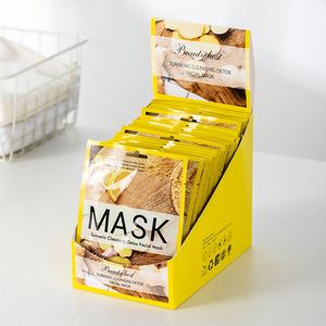 Organic Skin Care Turmeric Facial <b>Sheet</b> Mask Cosmetics OEM Private Label Beauty Anti Aging Anti Wrinkle Face Mask - Product Image 5