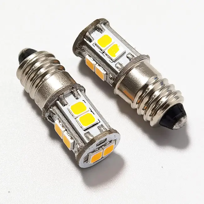 E10 Screw Focus Flashlight Replacement Bulb White 3v 6v 12v 24v Torch Work Light Lamp Automotive Signal Lamp