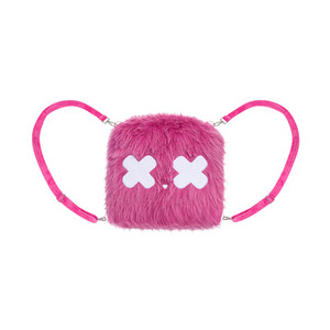 Bolso de Conejo de Algodón Multiusos Convertible, Bolso Esponjoso Hecho a Mano con Piel Sintética de Hilo Largo y Detalle de Aplique de Velboa - Product Image 6