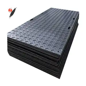 HDPE-Bodenplatten Temporäre Straßen matte aus Polyethylen/Tragbare rutsch feste Bodenschutz matten/Kran matte