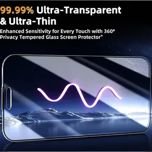 NOUVEAU Lot de 1 à 5 films de protection d'écran anti-espion à 360 degrés, compatibles avec les utilisateurs d'<span class=keywords><strong>iPhone</strong></span> des séries 17, 16, 15, 14, 13, <span class=keywords><strong>12</strong></span>, 11 <span class=keywords><strong>Pro</strong></span> <span class=keywords><strong>Max</strong></span>, 17 Air, 17E - Product Image 6