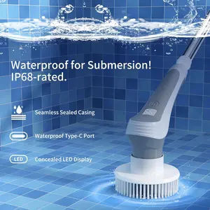 Top sellers eco friendly products rotating brush cleaning glass bathroom tile cleaner brush