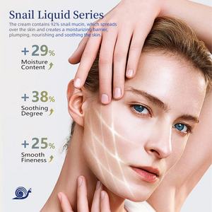 Kit de Soins Avancés à la Bave d'Escargot : Nettoyant Visage Réparateur Naturel, Sérum et Crème Contour des Yeux Marque Blanche - Product Image 3