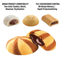 Machine à déposer des biscuits automatique à deux couleurs HJ-860X, machine à enrober des biscuits à deux couleurs avec arrangeur de plateaux