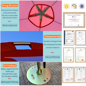 Feamont lớn lớn nhôm triển lãm Lều 4.5x4.5m tán khuyến mãi gấp quảng cáo triển lãm thương mại Lều gian hàng mái vòm lều - Product Image 5