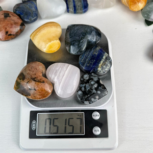 Kindfull Matériaux mélangés de haute qualité <span class=keywords><strong>Coeur</strong></span> de guérison Pierre précieuse en cristal naturel <span class=keywords><strong>Coeur</strong></span> coloré pour FengShui - Product Image 6