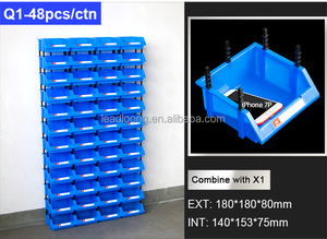 Q1 Thickened Combination Components Bin 180*180*80MM 48PCS Plastic Tool Organiser <strong>Box</strong> Rack <strong>Shelving</strong> for Garage Workshop <strong>Storage</strong> - Product Image 2