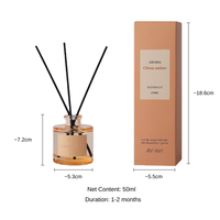 Diffuseur de parfum en verre multicolores de luxe Arovi en gros, 50 ml, parfum d'ambiance longue durée pour cadeau et marque privée