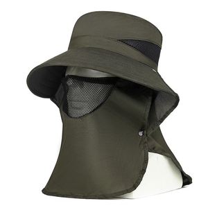 Chapeau de soleil d'été toutes saisons avec protection UV et cache-nuque, idéal pour la chasse, la pêche, la randonnée, le camping – Équipement de sport et de voyage pour hommes et femmes - Product Image 2
