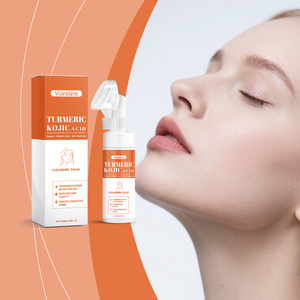 Espuma Limpiadora Facial de Cúrcuma y Ácido Kójico, Limpia la Piel del Rostro y Cuida Suavemente el Acné - Product Image 4
