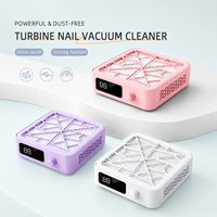 NOUVEAU EG FX-168 Aspirateur de poussière professionnel pour ongles 60W 6000RPM avec filtre réutilisable, capteur Hall et contrôle à 6 vitesses pour manucure