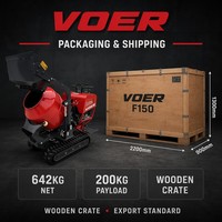 Mini-chargeuse sur chenilles VOER F150, poids opérationnel 642 kg, capacité de la benne 0,145 m³, équipement de chantier professionnel, vente en gros
