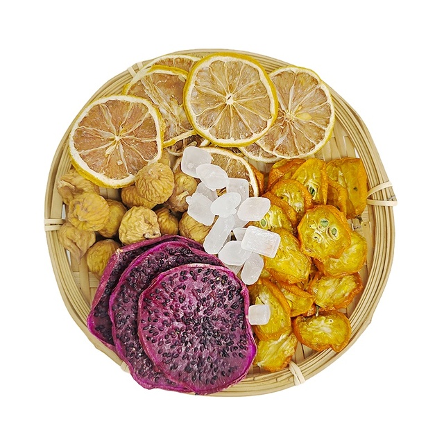 Lemon Dragon Fruit Fig Kumquat Tea Energizing Refreshing Drink