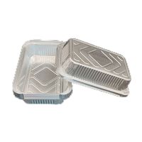 Emballage de fast-food Récipient à vaisselle jetable en aluminium et couvercle pour fête et mariage pour restaurants