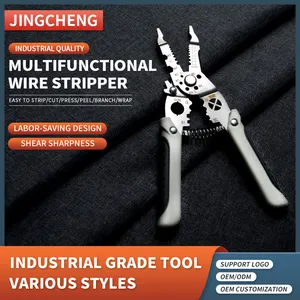 Factory Direct Sale Automatic Wire Stripper Stripping Hand Tools Wire Cutter Multi Function Combination Pliers With PP Handle