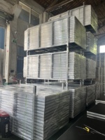 Scène en aluminium assemblable de 1,22 x 2,44 m avec hauteur réglable pour spectacles, mariages et événements