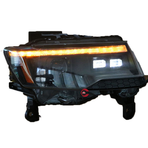 Faro Delantero Modificado para <span class=keywords><strong>Jeep</strong></span> Grand <span class=keywords><strong>Cherokee</strong></span> 2014 2015 2016 2017 2018 2019 2020 2021 <span class=keywords><strong>2022</strong></span>, Accesorios para Automóvil, Lámpara Frontal Automática - Product Image 2